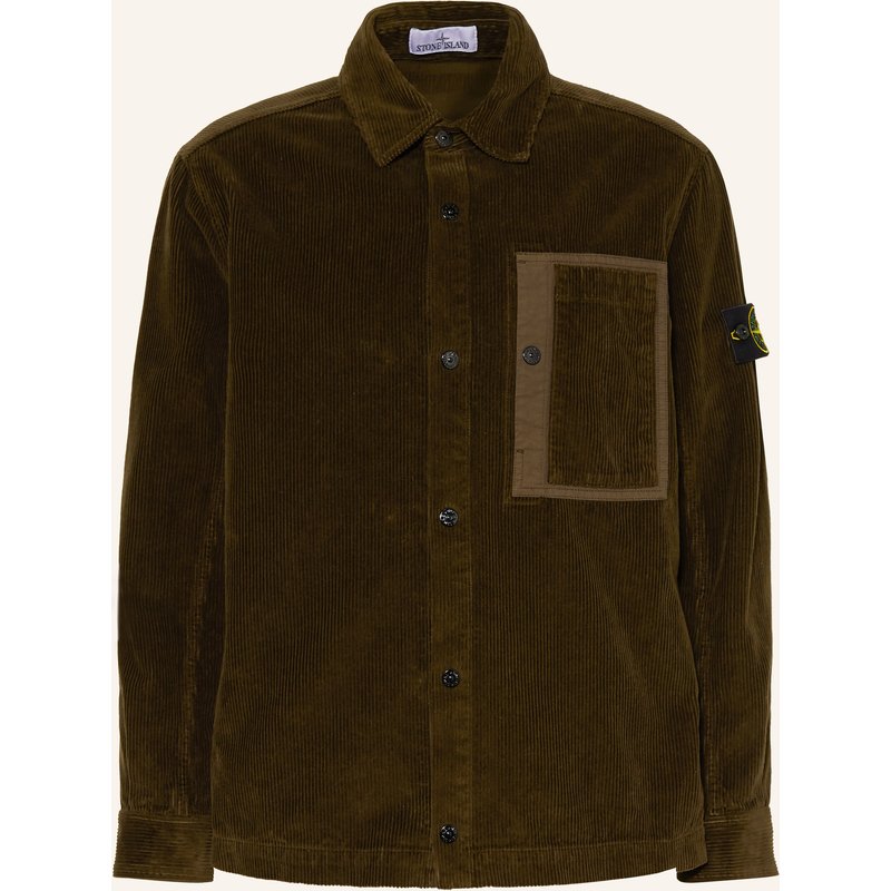 Stone Island Cordhemd Comfort Fit braun