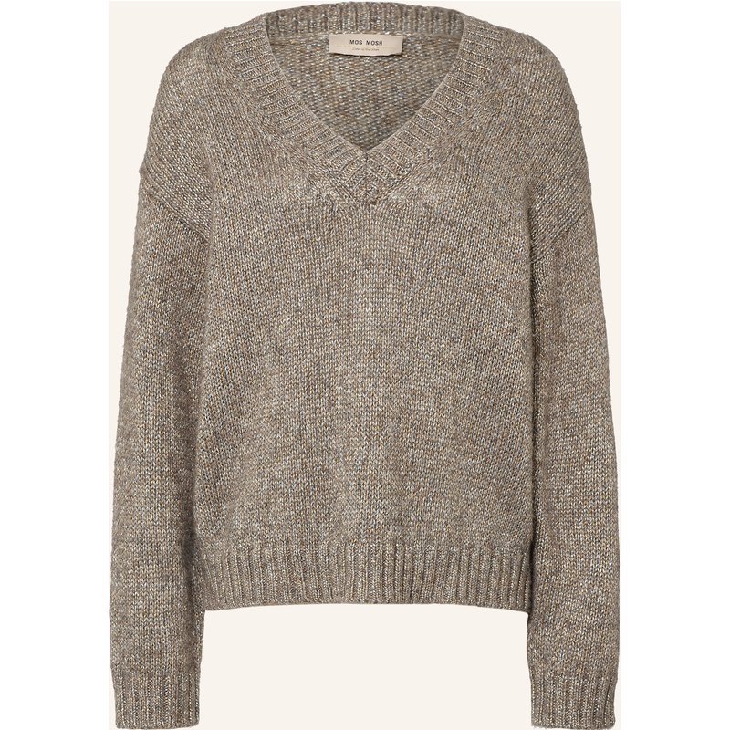 Mos Mosh Pullover Mmwelma Glam Mit Glitzergarn grau