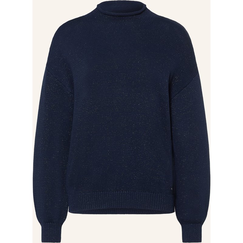 Mos Mosh Pullover Mmbine Mit Glitzergarn blau