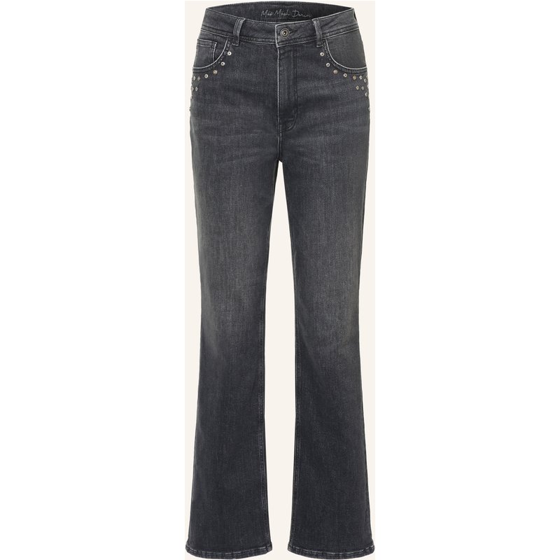 Mos Mosh Straight Jeans Mmrachel Mit Nieten grau