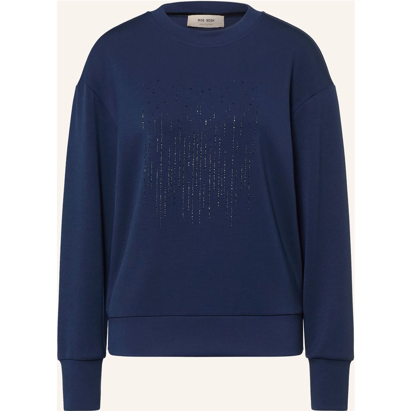 Mos Mosh Shirt Mmneve Rhino Mit Schmucksteinen blau