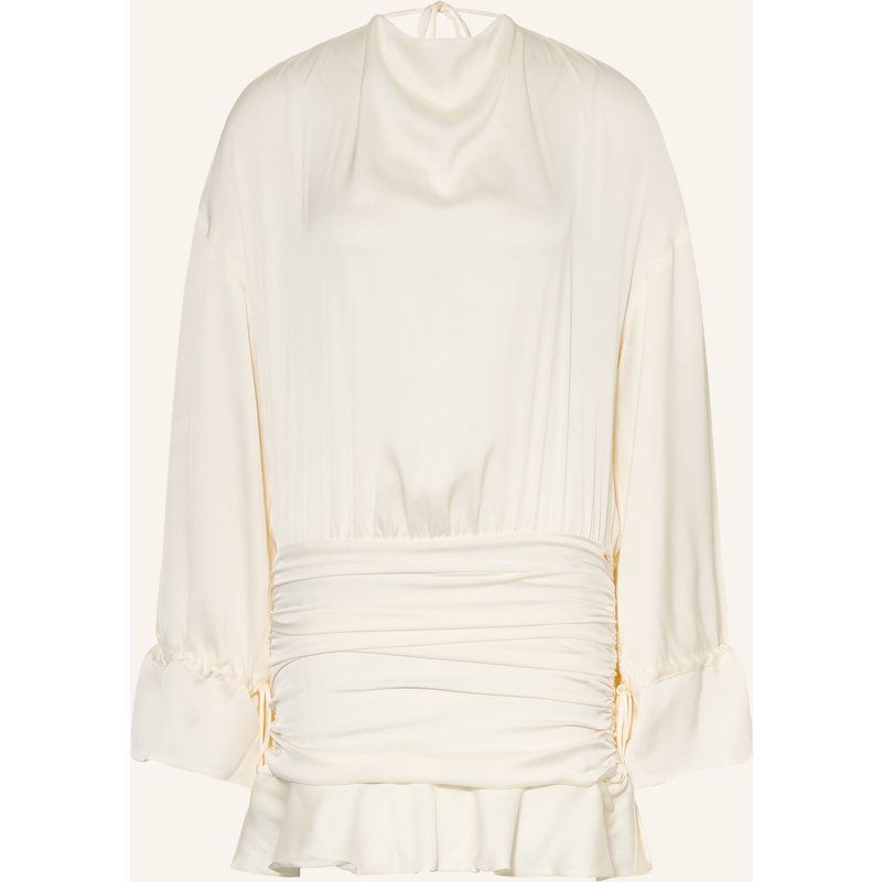 Arakii Kleid Mit Seide weiss