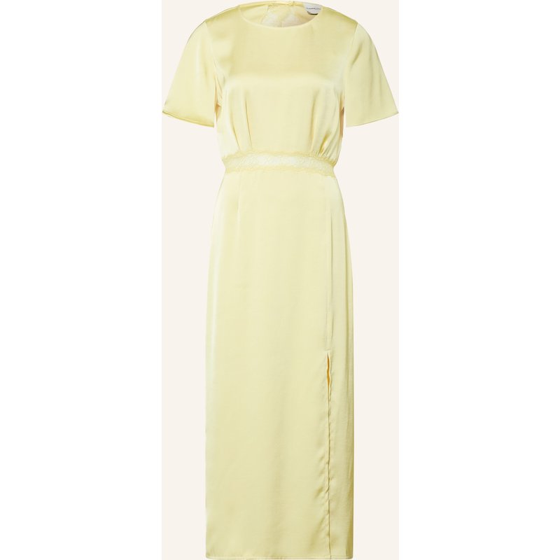 Claudie Pierlot Satinkleid Mit Cut-Out gelb