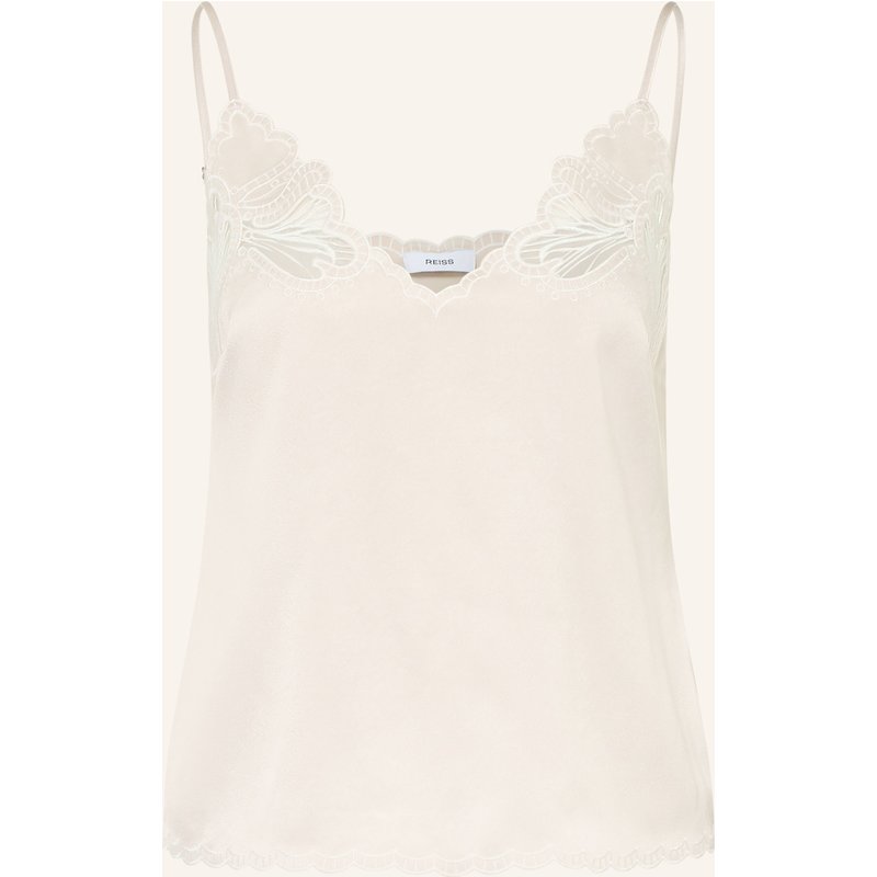 Reiss Satintop Joanie Mit Spitze beige