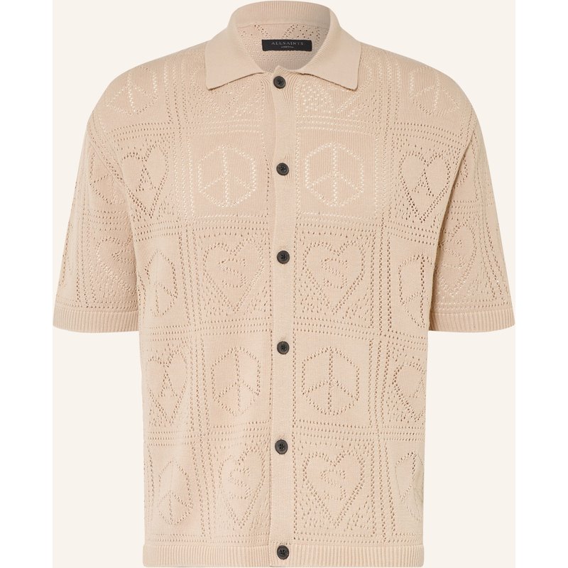 Allsaints Strickhemd Arktx Comfort Fit beige