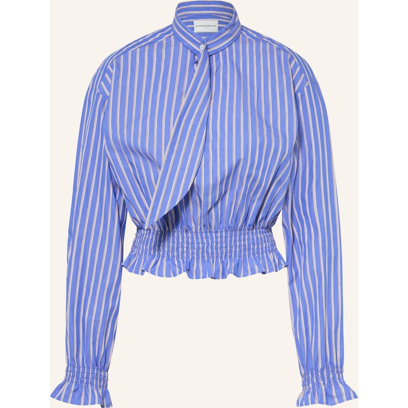 Claudie Pierlot Blusenshirt Mit Rüschen blau