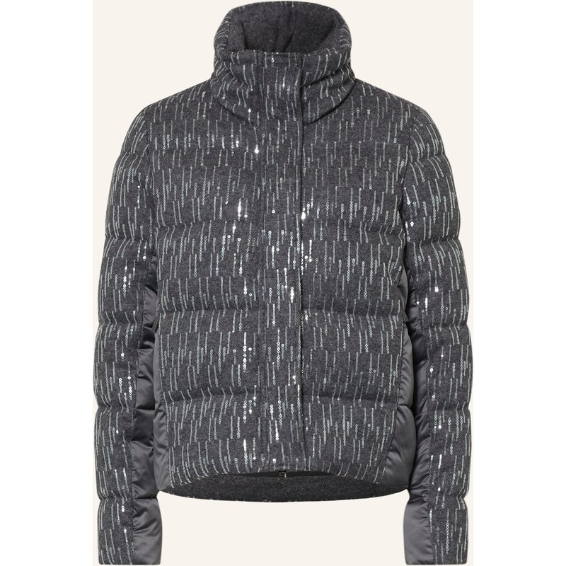 Sportalm Steppjacke Mit Pailletten Im Materialmix grau