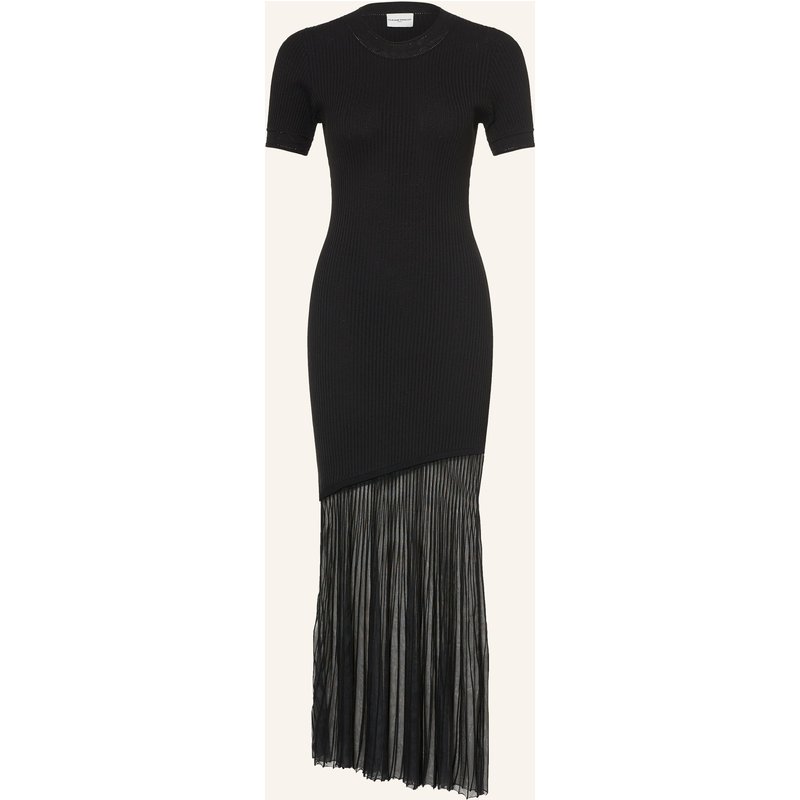 Claudie Pierlot Kleid Im Materialmix schwarz