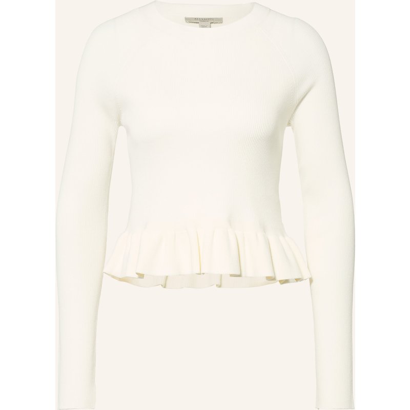 Allsaints Pullover Jas Mit Rüschen weiss