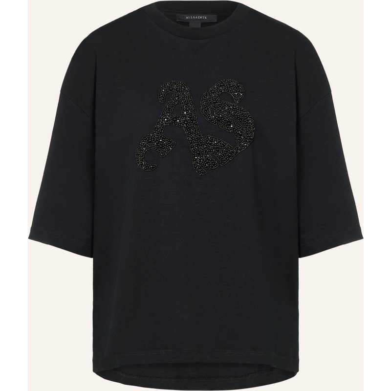Allsaints T-Shirt Amelie Mit Schmuckperlen schwarz