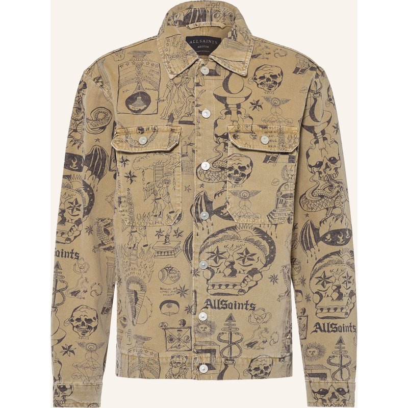 Allsaints Jeansjacke Sherb beige