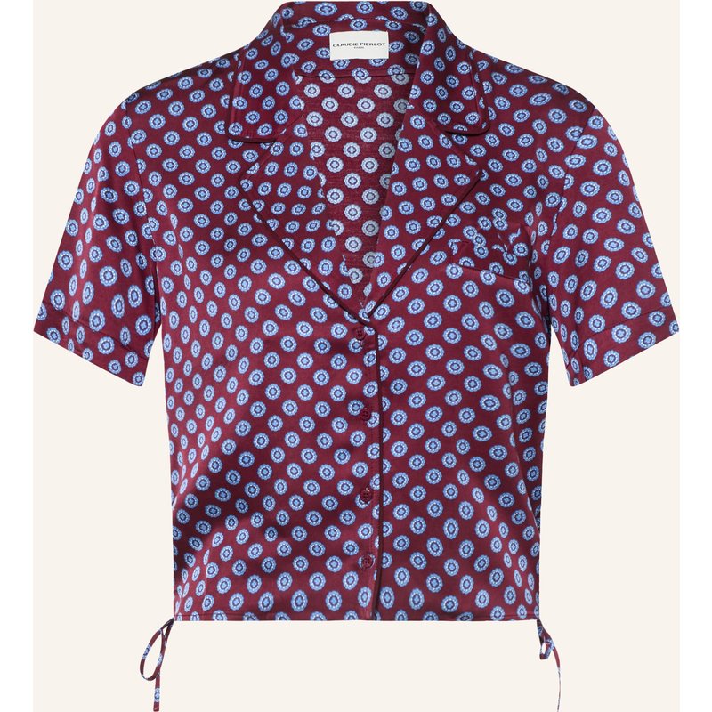 Claudie Pierlot Satinbluse rot
