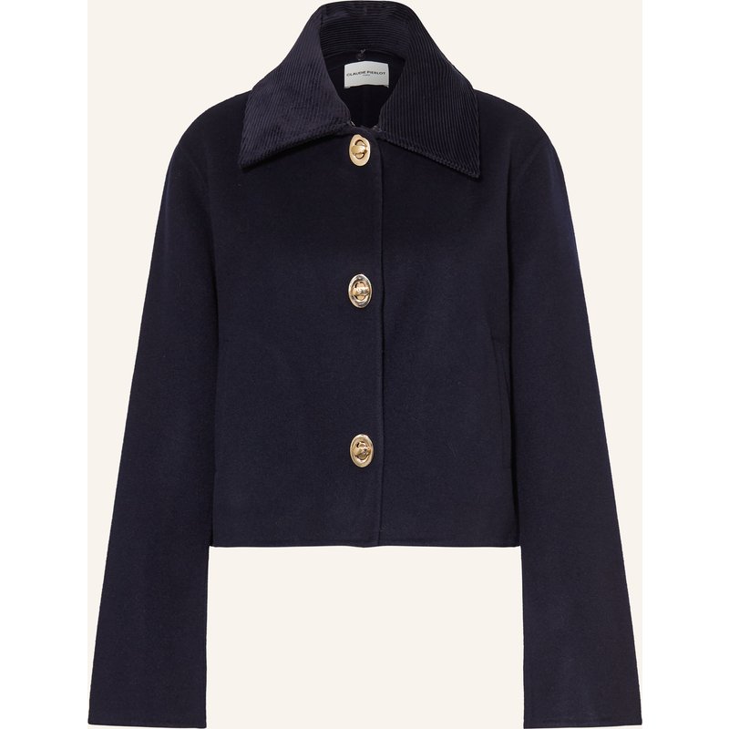 Claudie Pierlot Kastenjacke Mit Abnehmbarem Kragen blau