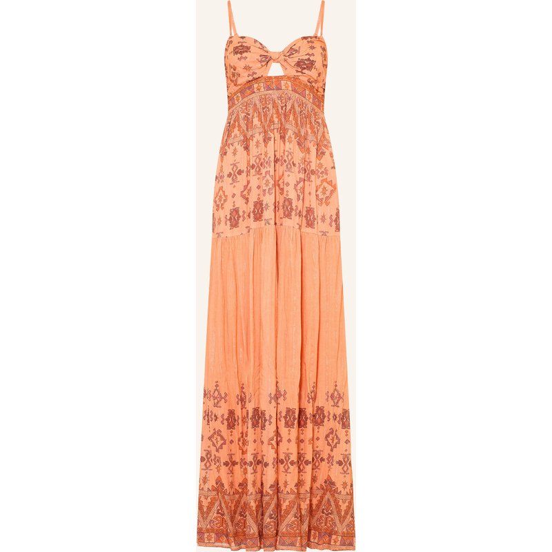 Ba&Sh Kleid Zema Mit Glitzergarn Und Cut-Out orange