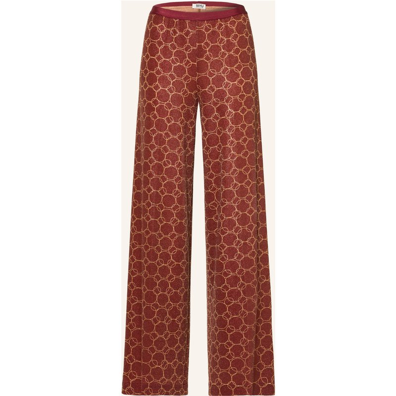 Siyu Jerseyhose Mit Glitzergarn rot