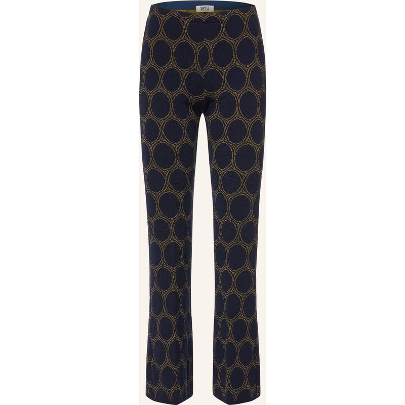Siyu Strickhose blau