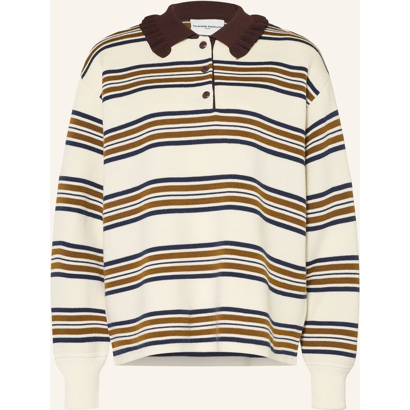 Claudie Pierlot Pullover Mit Rüschen beige