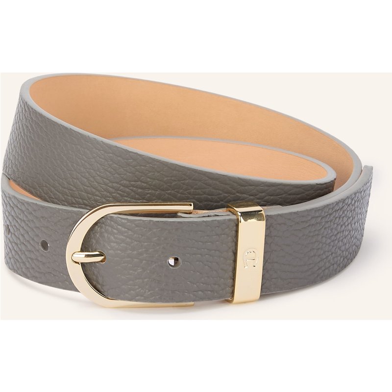 Aigner Ledergürtel grau