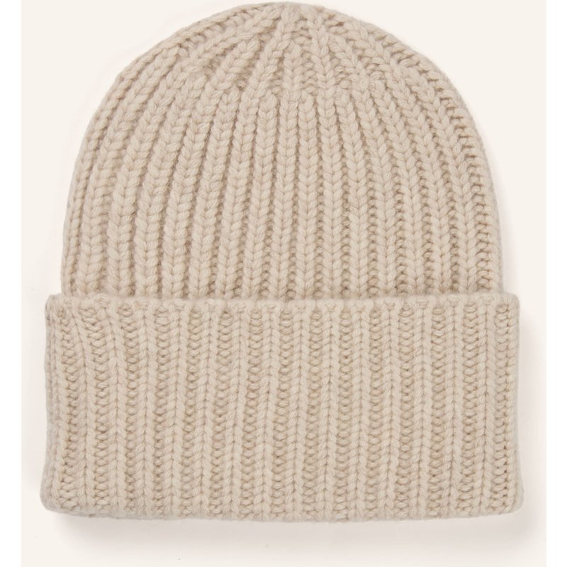 Hurray Cashmere-Mütze weiss