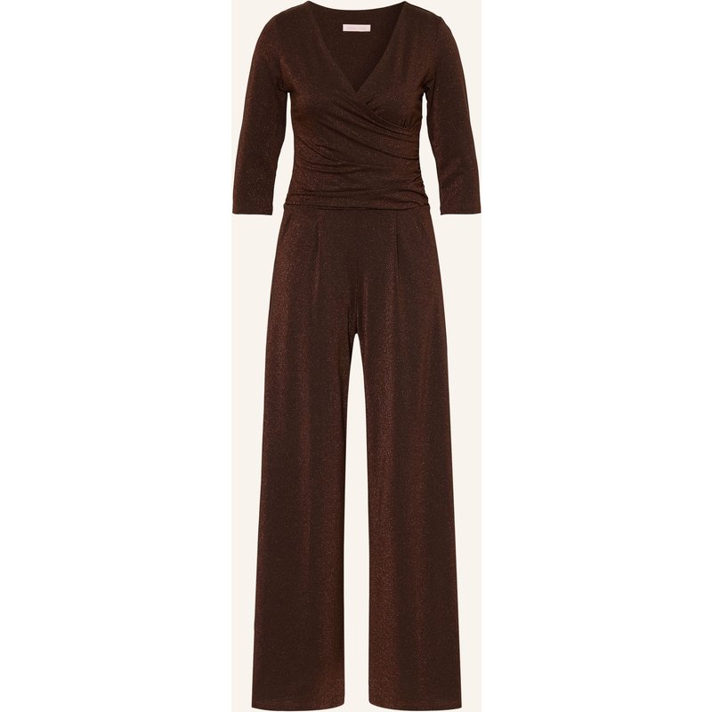 Marivie Jersey-Jumpsuit Jump In! Mit 3/4-Arm braun