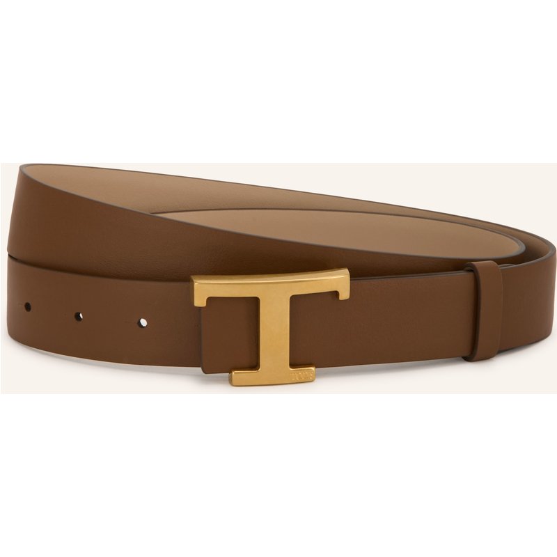 Tod's Ledergürtel Zum Wenden beige