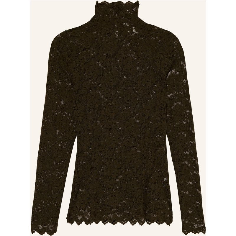 Neo Noir Longsleeve Liza Aus Spitze braun