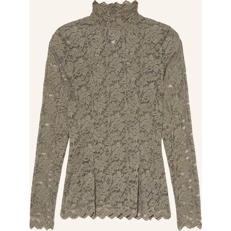 Neo Noir Longsleeve Liza Aus Spitze gruen