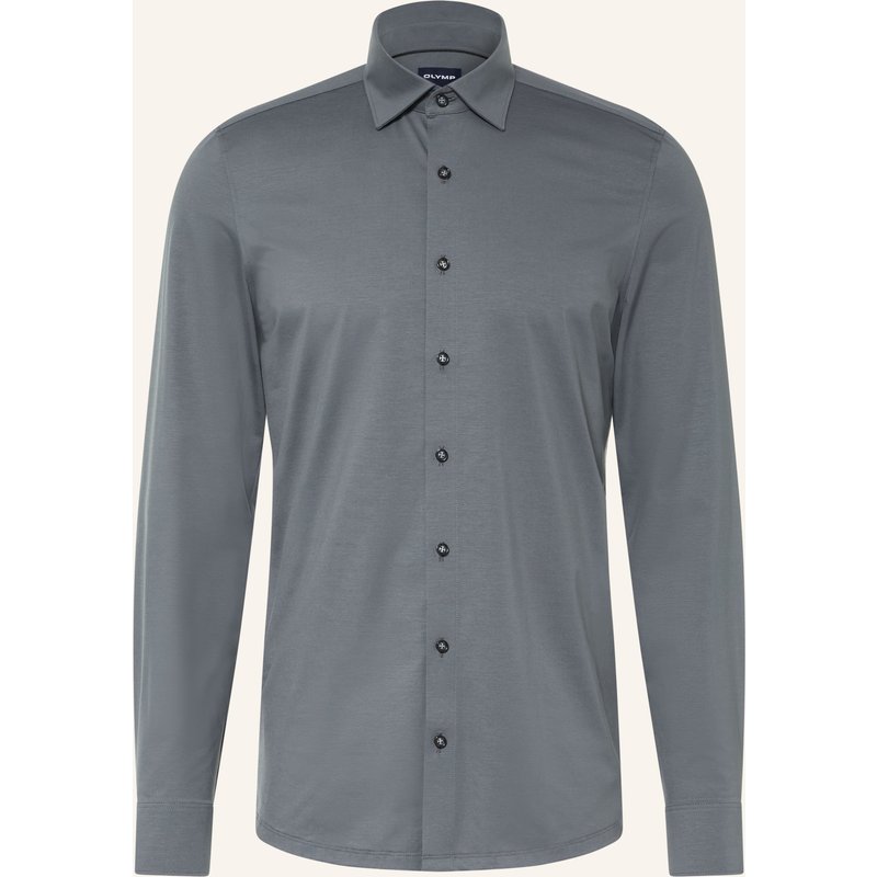 Olymp Jerseyhemd Level Five 24/Seven Body Fit grau