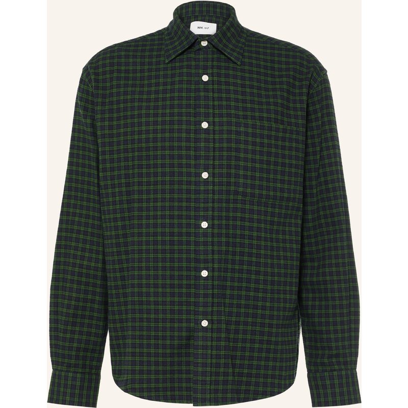 Nn.07 Flanellhemd Deon Comfort Fit gruen