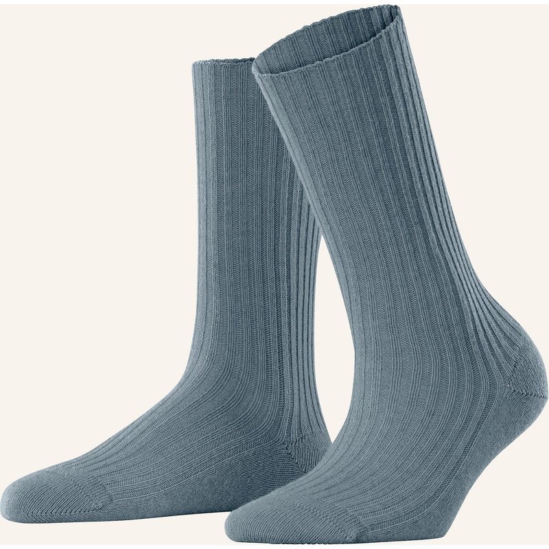 Falke Strümpfe Cosy Wool Boot Mit Merinowolle grau