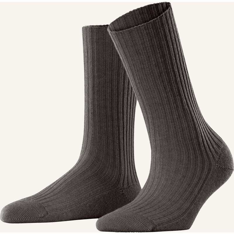 Falke Strümpfe Cosy Wool Boot Mit Merinowolle braun
