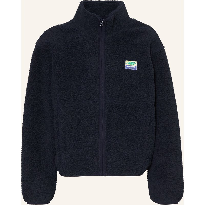 American Vintage Teddyfell-Jacke blau