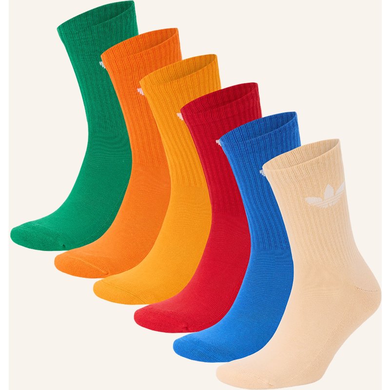 Adidas Originals 6er-Pack Socken Trefoil Cushion Crew blau