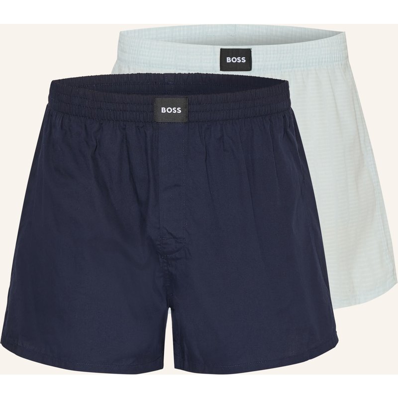 Boss 2er-Pack Web-Boxershorts S. Cw Peach blau