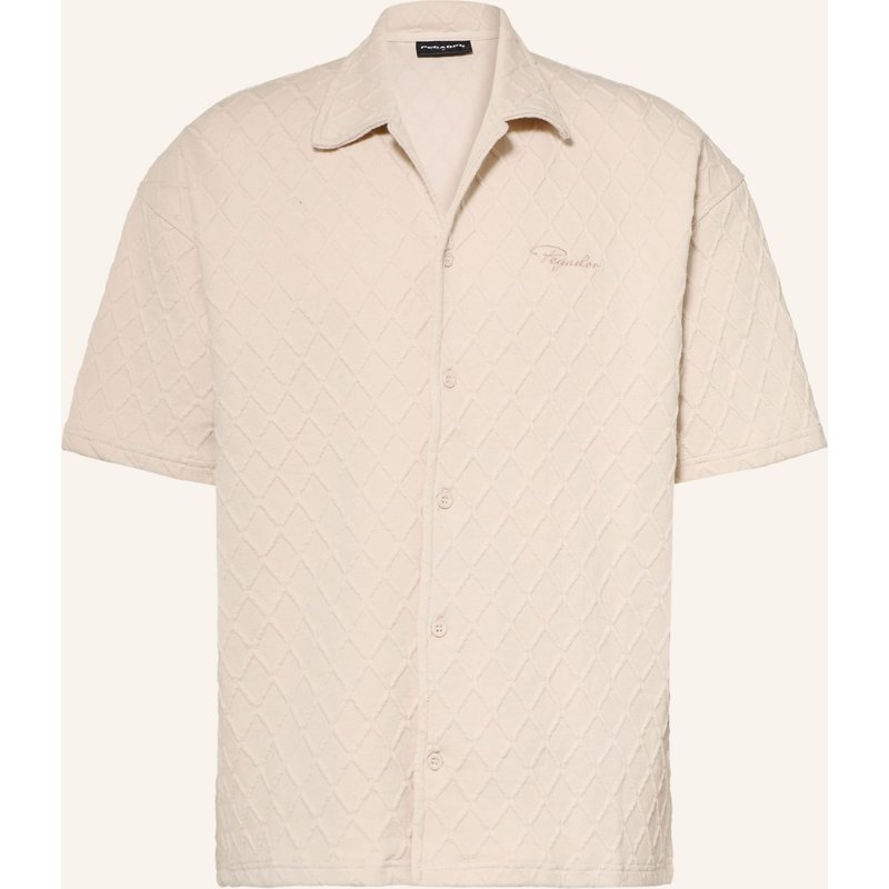 Pegador Kurzarm-Hemd Jovren Comfort Fit beige