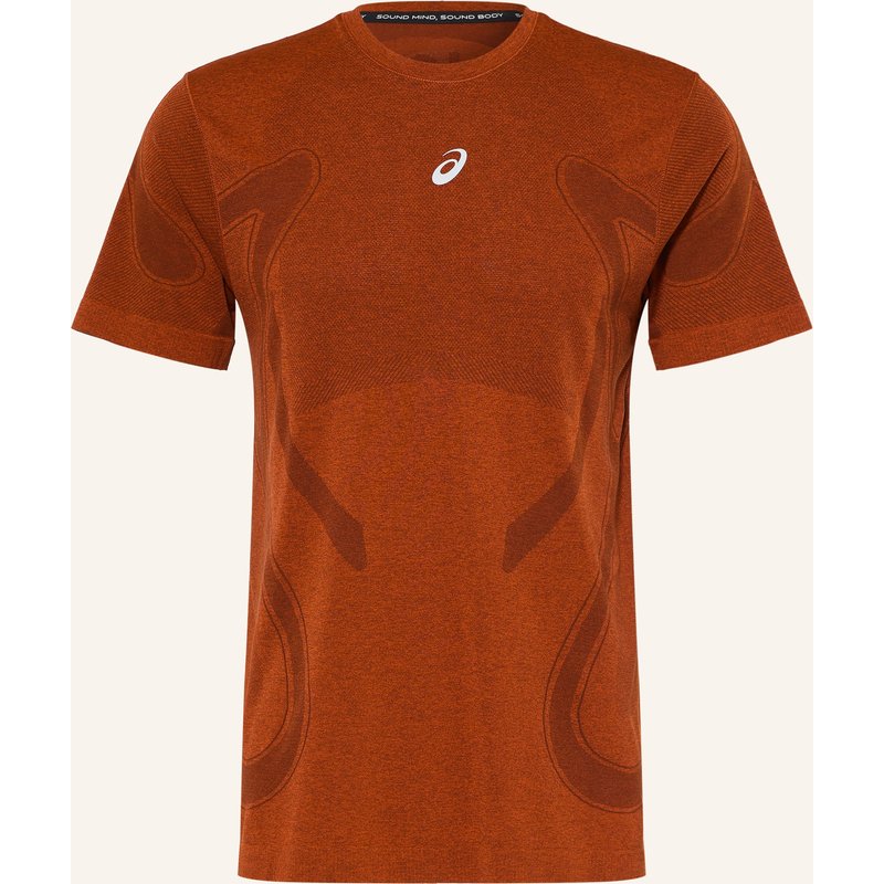 Asics Laufshirt Road Seamless Ss rot