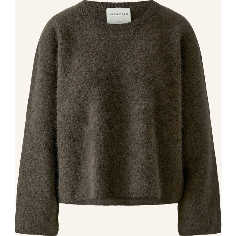 Oui Cashmere-Pullover braun