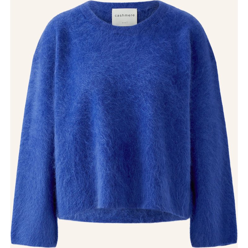 Oui Cashmere-Pullover blau