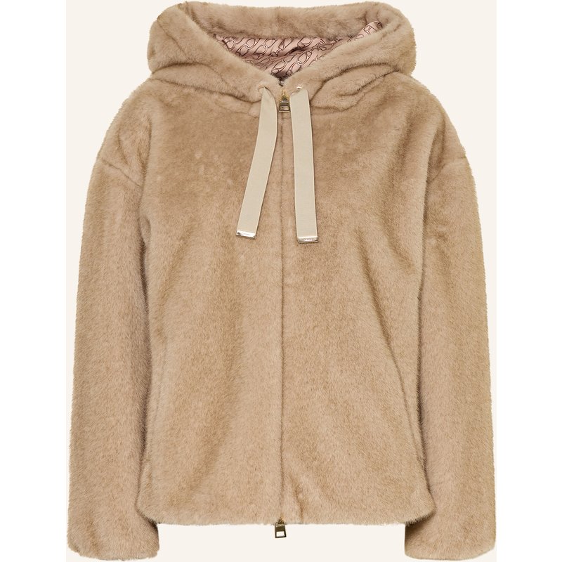 Herno Kunstpelz-Jacke beige