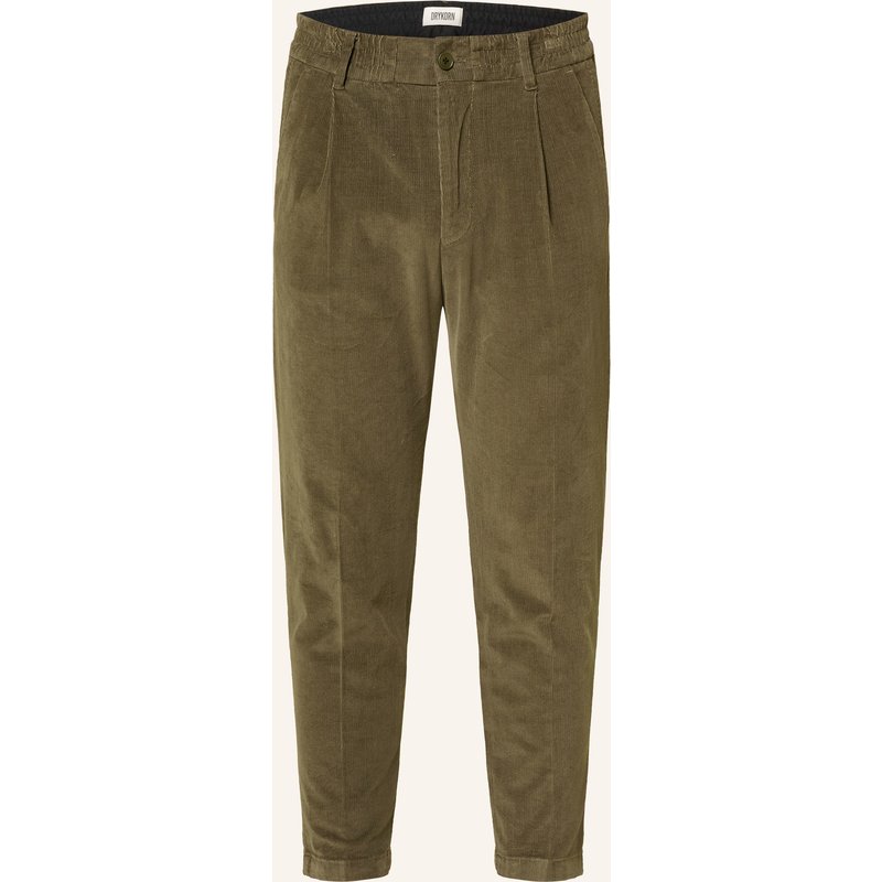 Drykorn Anzughose Chasy Slim Fit Aus Cord gruen