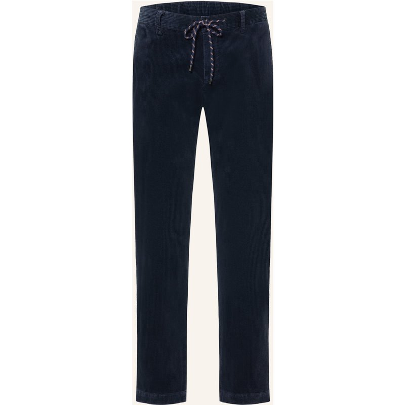 Alberto Cordhose Jump Im Jogging-Stil Slim Fit blau