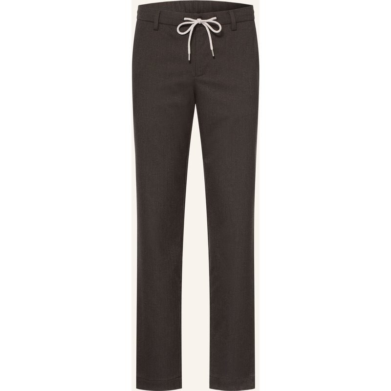 Alberto Chino Jump Im Jogging-Stil Slim Fit braun