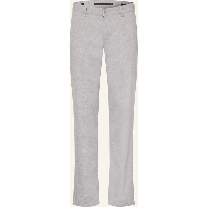 Alberto Chino Lou-New Wool Look Regular Fit grau