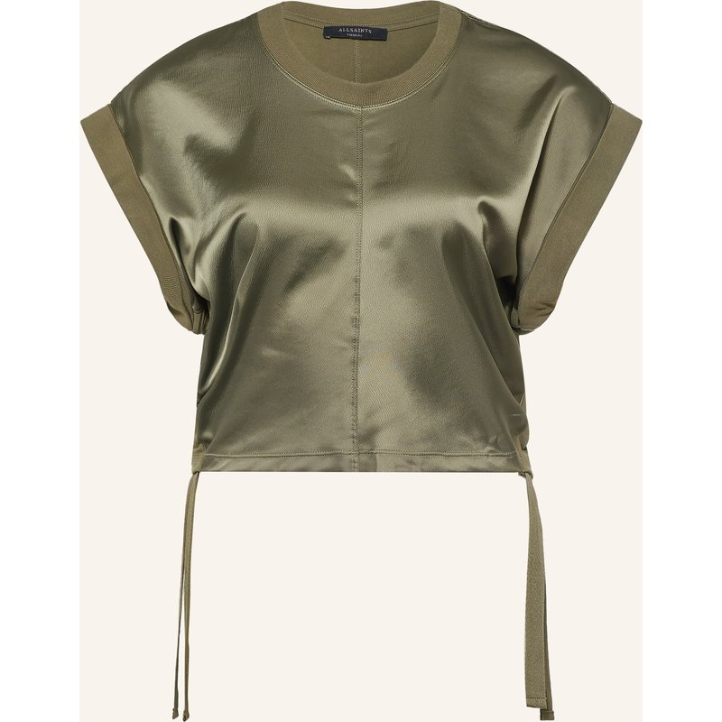 Allsaints T-Shirt Mira Im Materialmix gruen