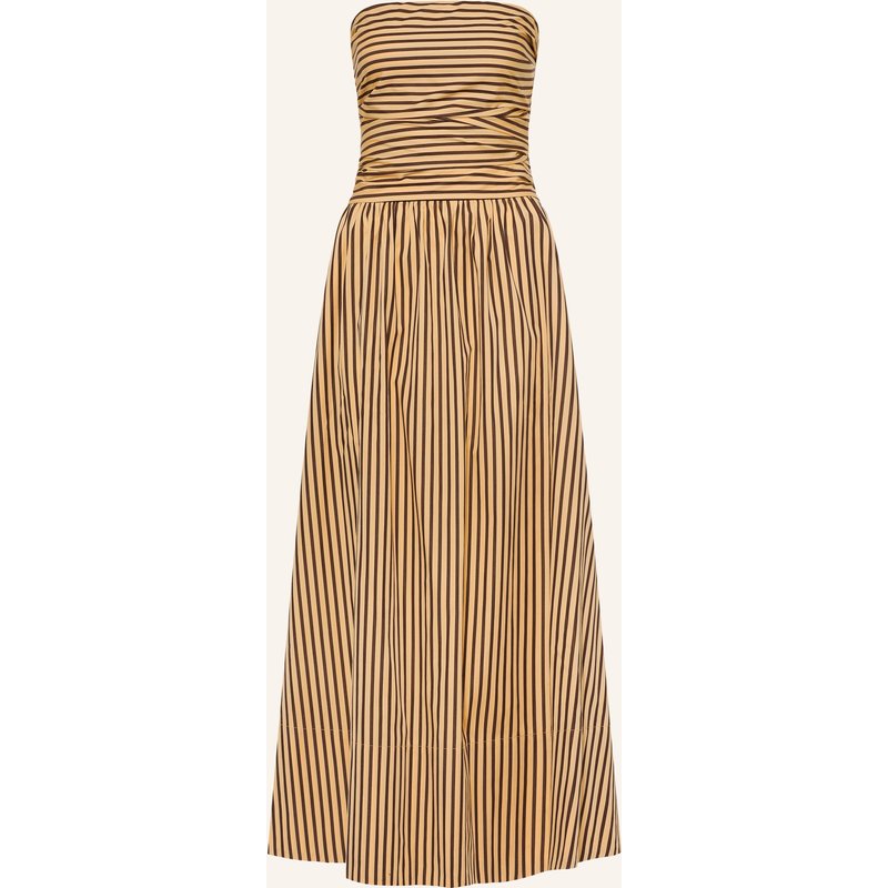 Faithfull The Brand Off-Shoulder-Kleid Vera braun