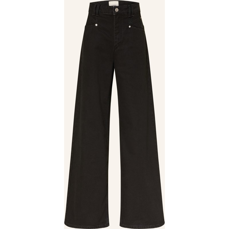 Marant Étoile Wide Leg Jeans Lemony schwarz