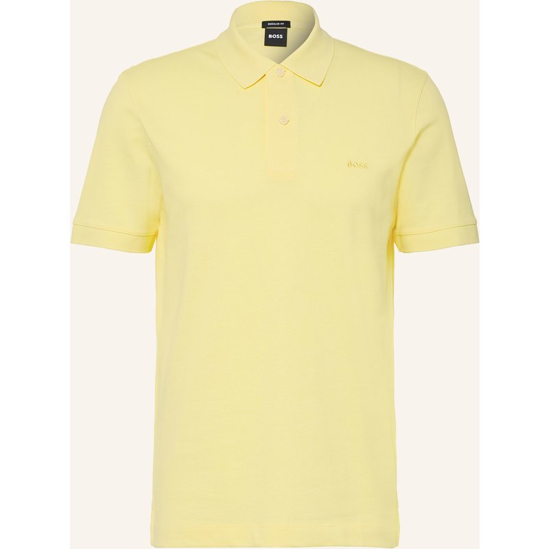 Boss Piqué-Poloshirt Pallas Regular Fit gelb