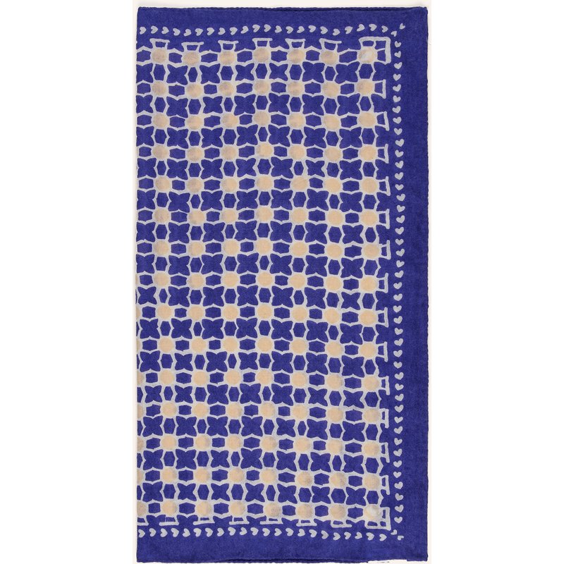 Purschoen Cashmere-Tuch blau