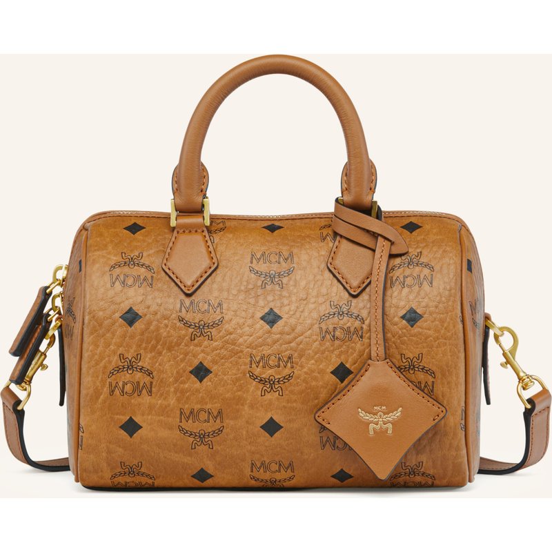 Mcm Handtasche Ella Boston Visetos braun