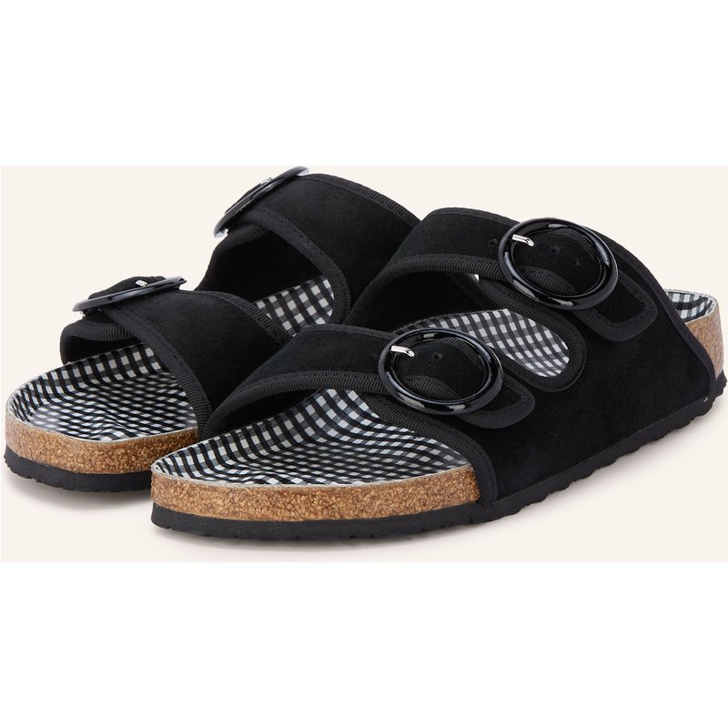 1774 Birkenstock Pantoletten Repetto Arizona Round Buckle schwarz